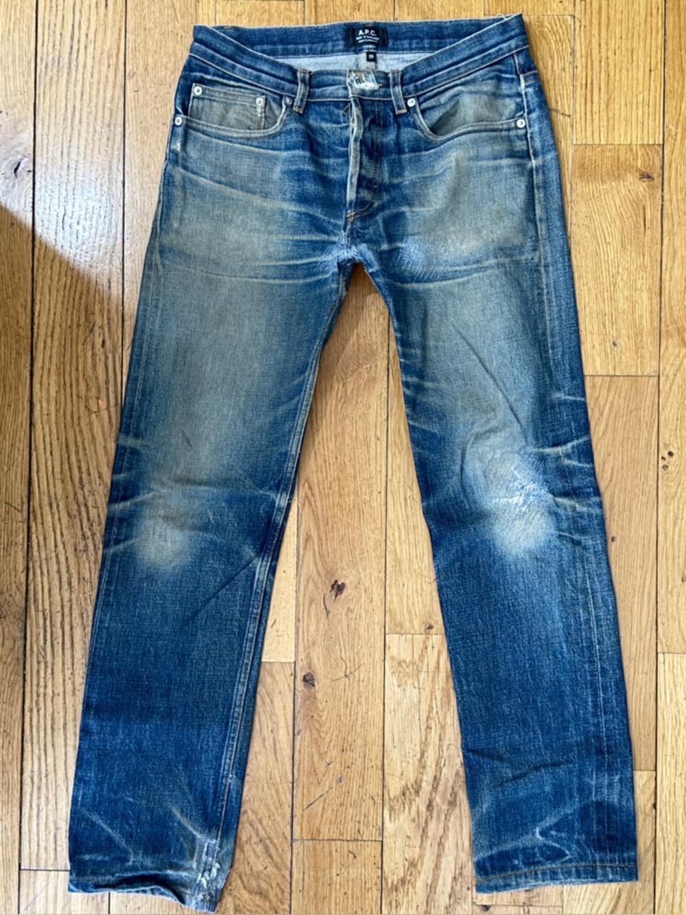 APC  Selvedge New Standard Denim Jeans 29 Great fades broken in
